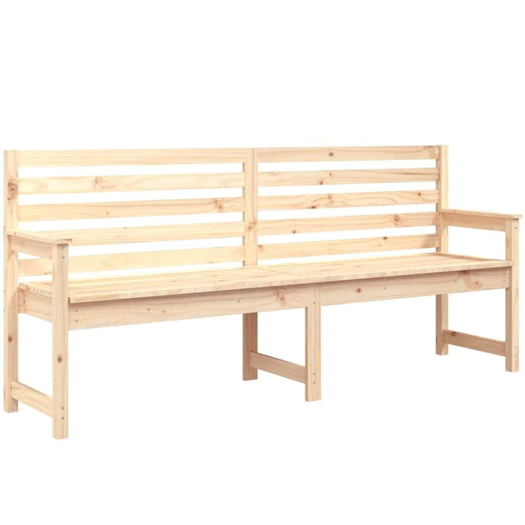 Rustic Pine Solid Wood Garden Bench