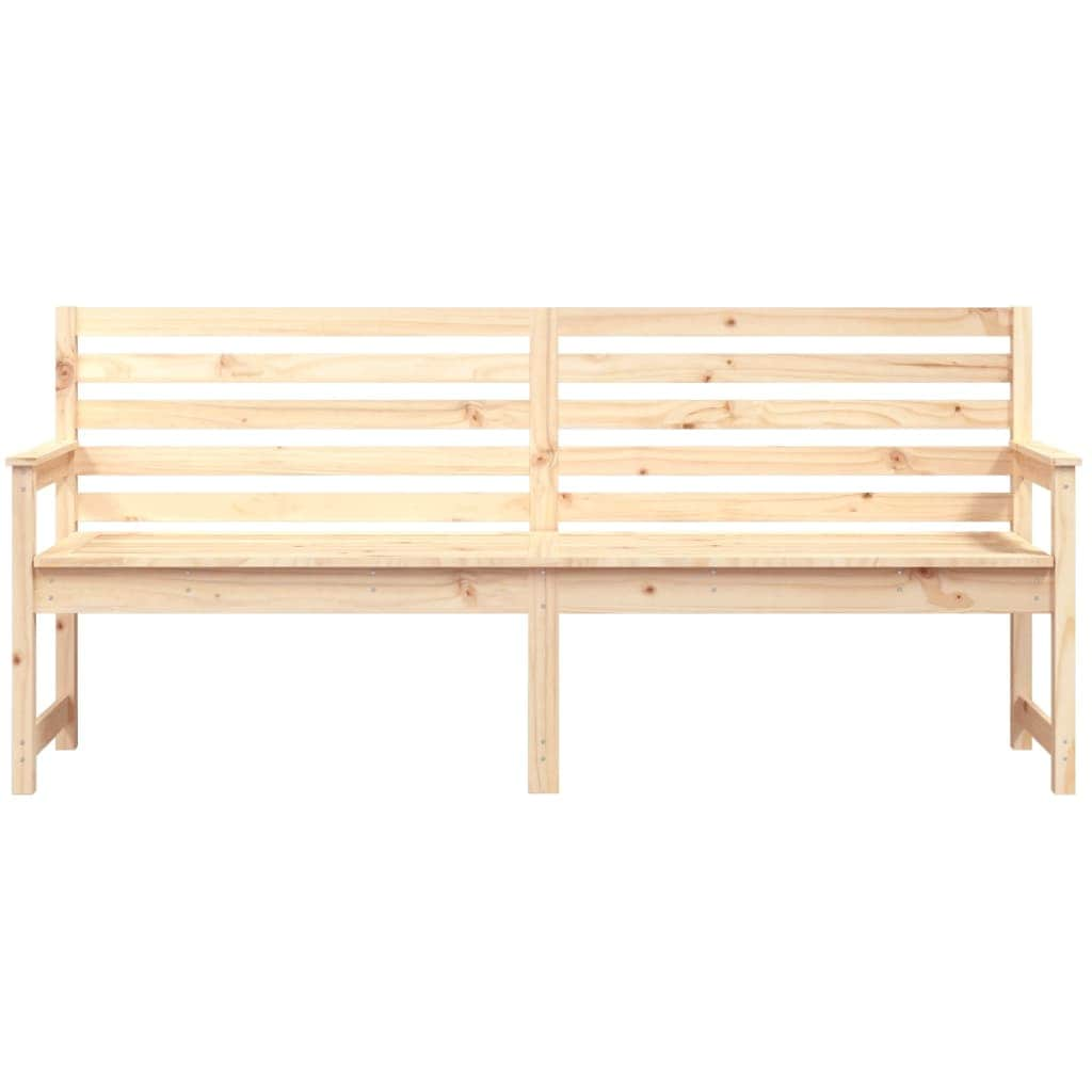 Rustic Pine Solid Wood Garden Bench