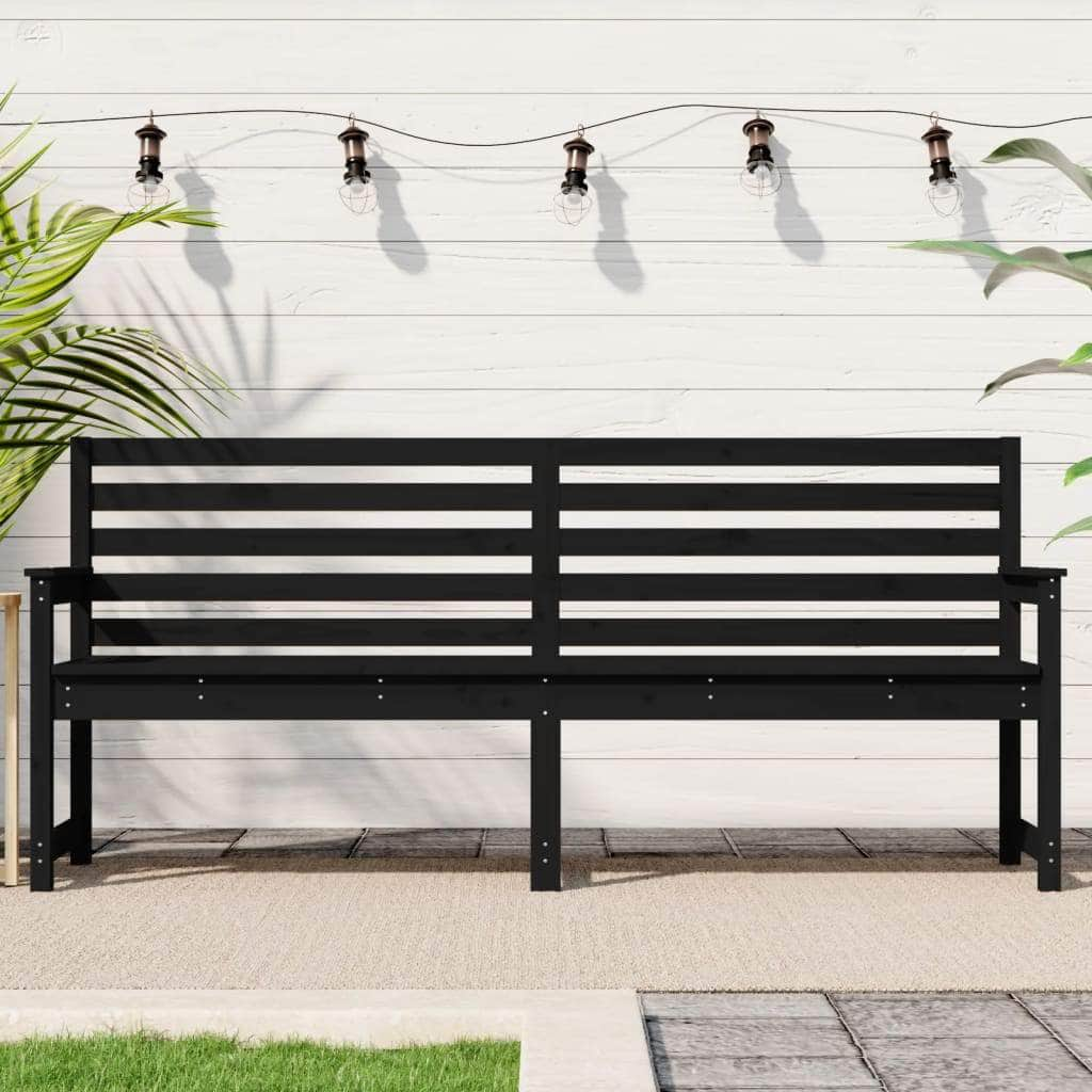 Rustic Pine Solid Wood Garden Bench