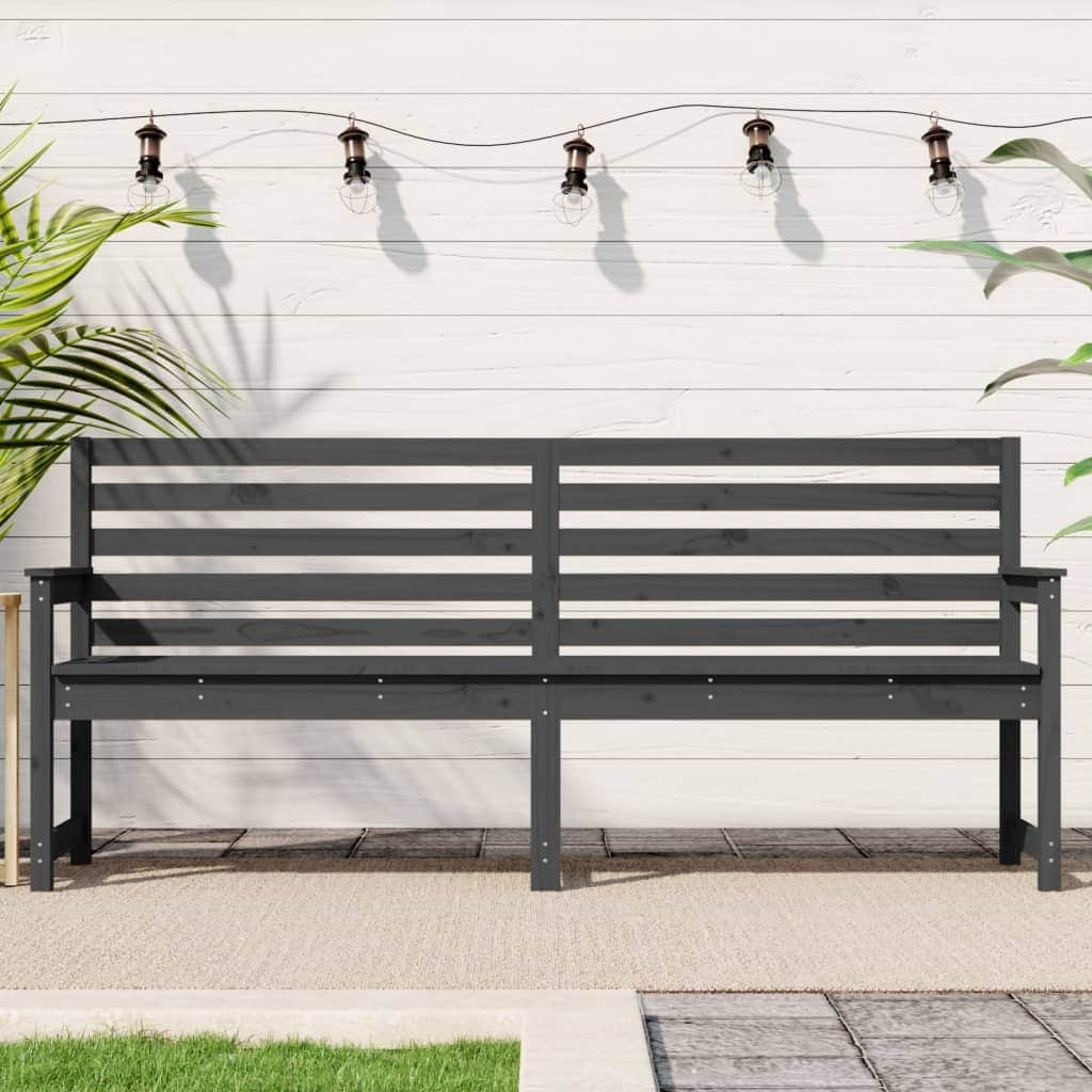 Rustic Pine Solid Wood Garden Bench