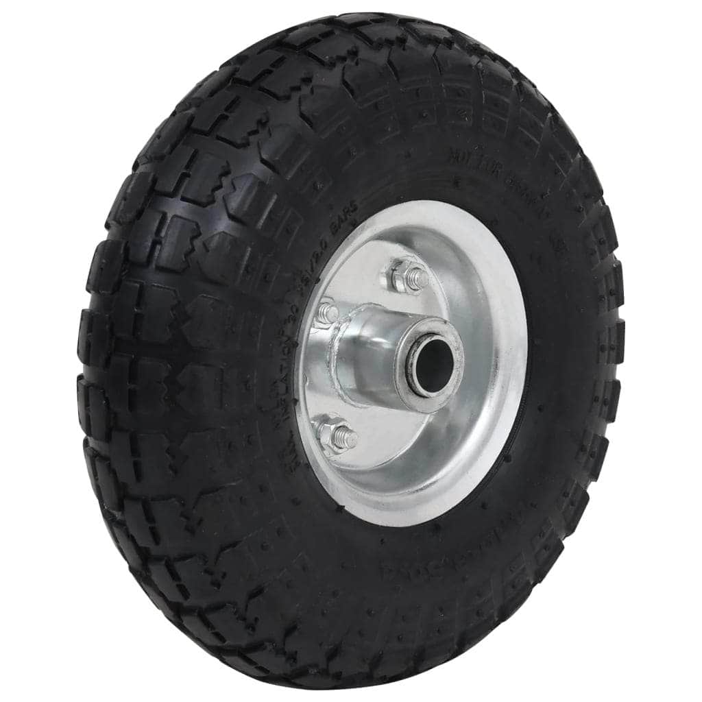 Sack Truck Wheels 4 pcs Rubber 4.10/3.50-4