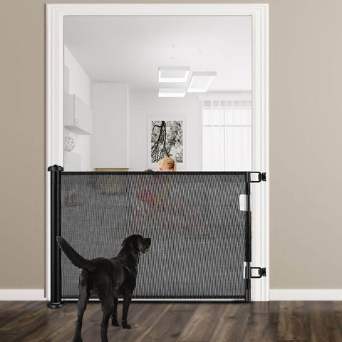 SafeGuard 1.5M Retractable Pet Gate for Indoor-Outdoor Security