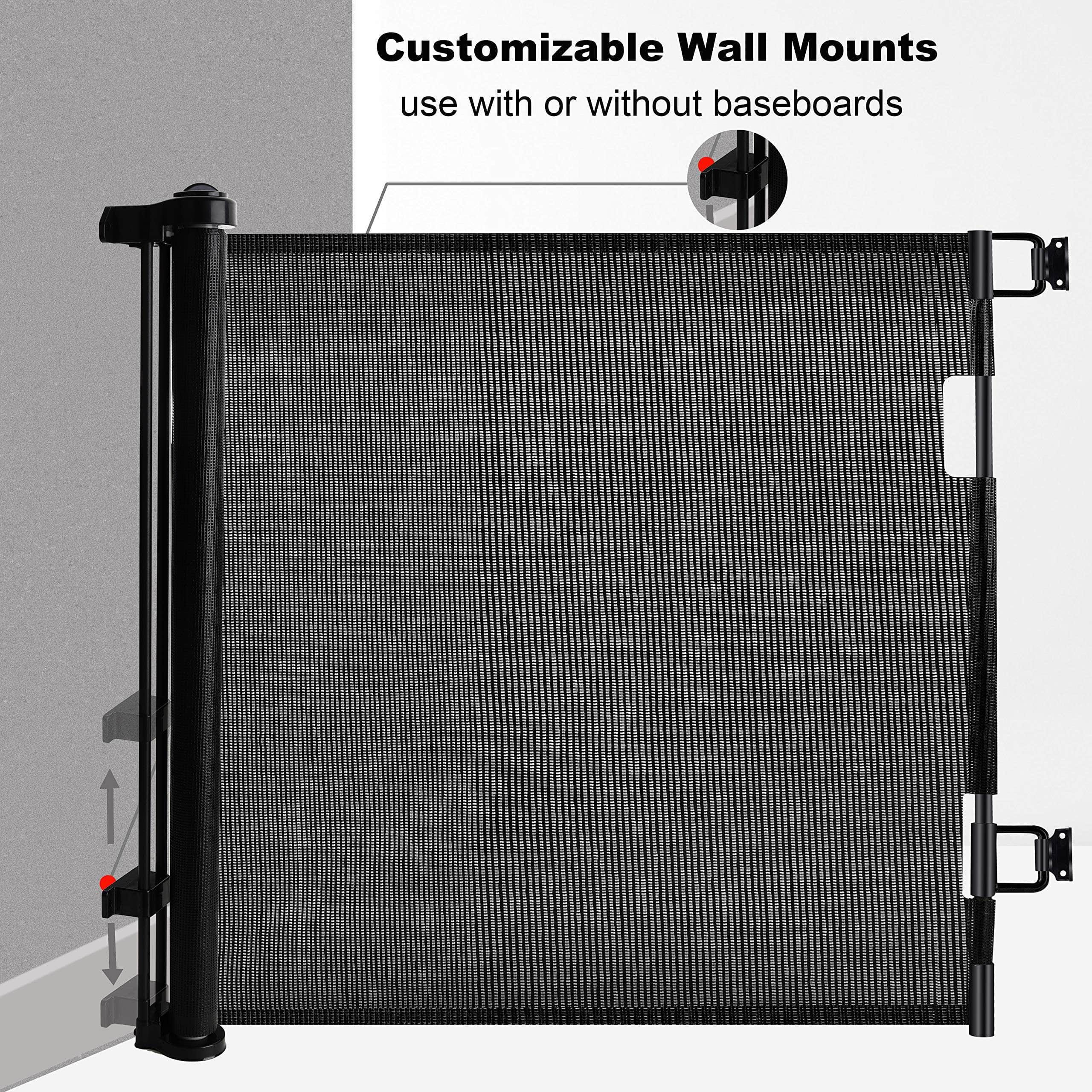 SafeGuard 1.5M Retractable Pet Gate for Indoor-Outdoor Security