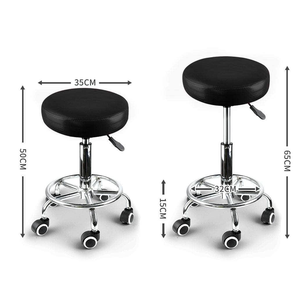 Salon Stool Swivel Bar Stools Black