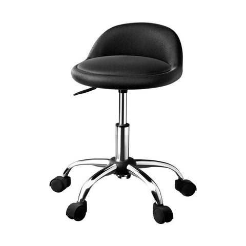 Salon Stool Swivel Chair Backrest Chairs Black/Brown