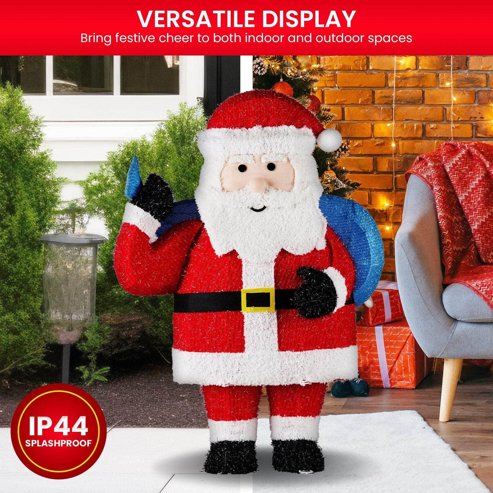dsd - 81cm Christmas Santa Display with Lights - photo 11