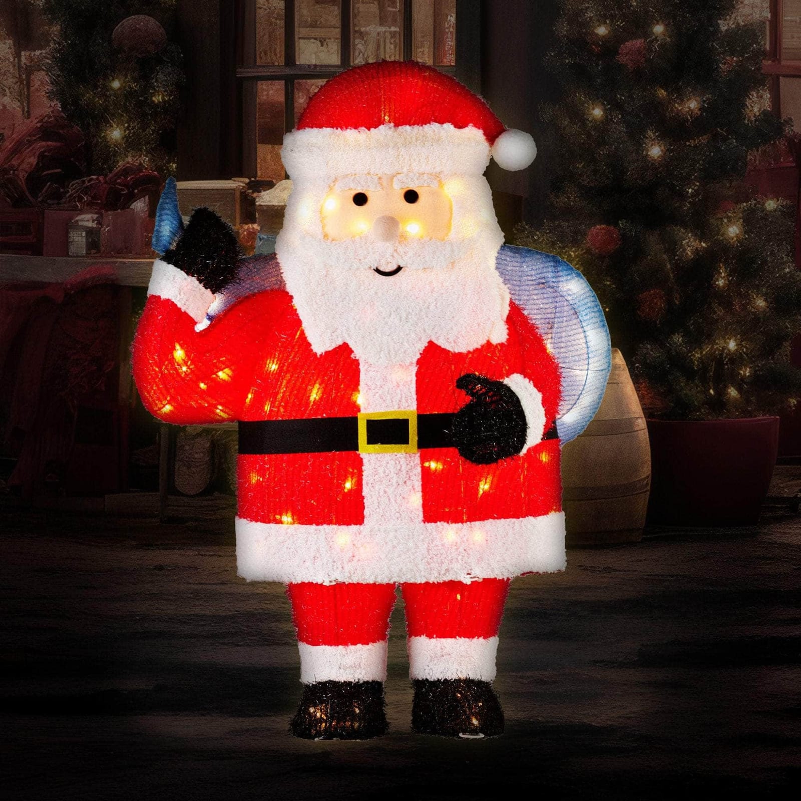 81Cm - 81cm Christmas Santa Display with Lights - photo 12