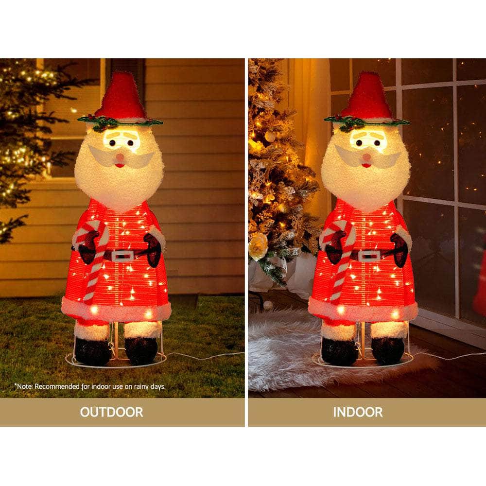 Santa Radiant Glow 1.2M 3D LED Christmas Lights Decoration