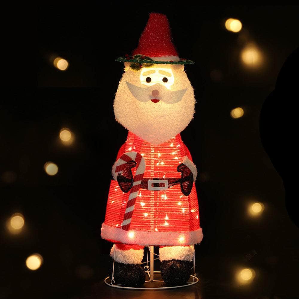 Santa Radiant Glow 1.2M 3D LED Christmas Lights Decoration