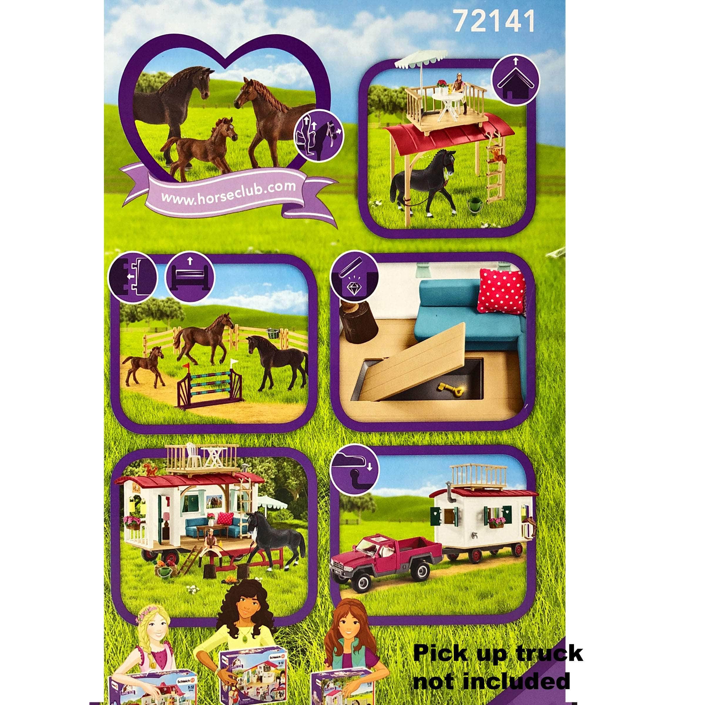 Schleich Large Playset Secret Horse Training At The Horse Club Caravan 72141