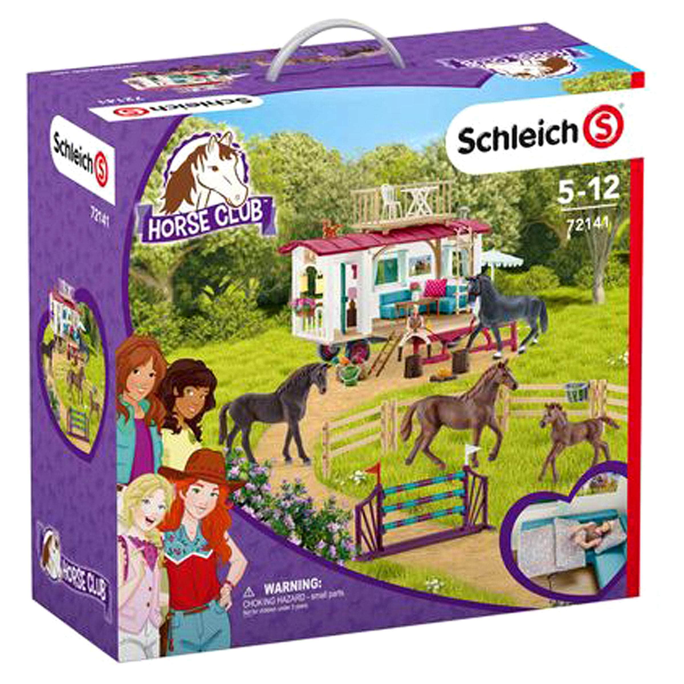 Schleich Large Playset Secret Horse Training At The Horse Club Caravan 72141