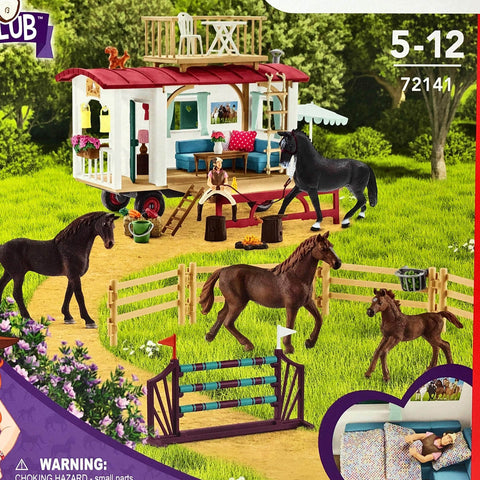 Schleich Large Playset Secret Horse Training At The Horse Club Caravan 72141