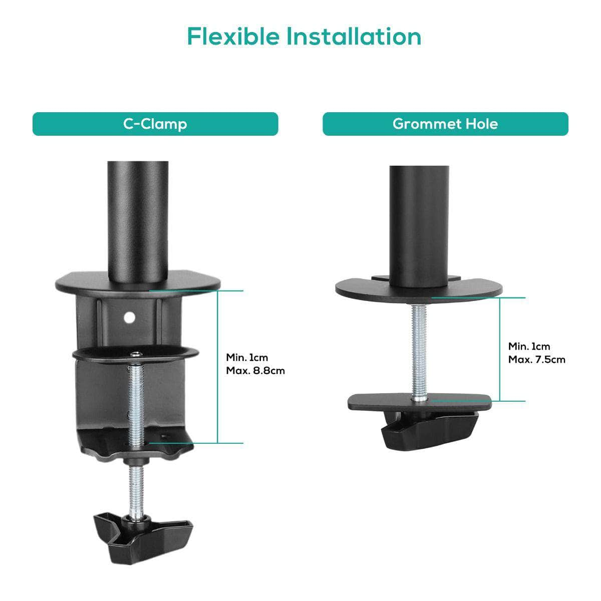 Seamless Flexibility: Discover the  Dual Monitor Screen Double Joint Monitor Arm