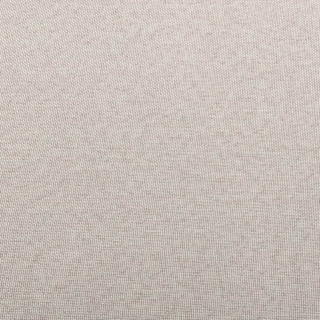 Sectional Footrest with Cushion Farbic Cream