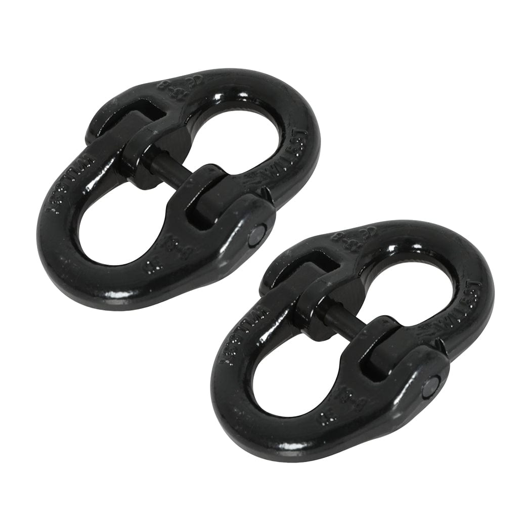 Secure Your Trailer with 2PCS Tow Hitch Hammer Lock - Grade 80 Safety Chain Link Coupler 5.3T