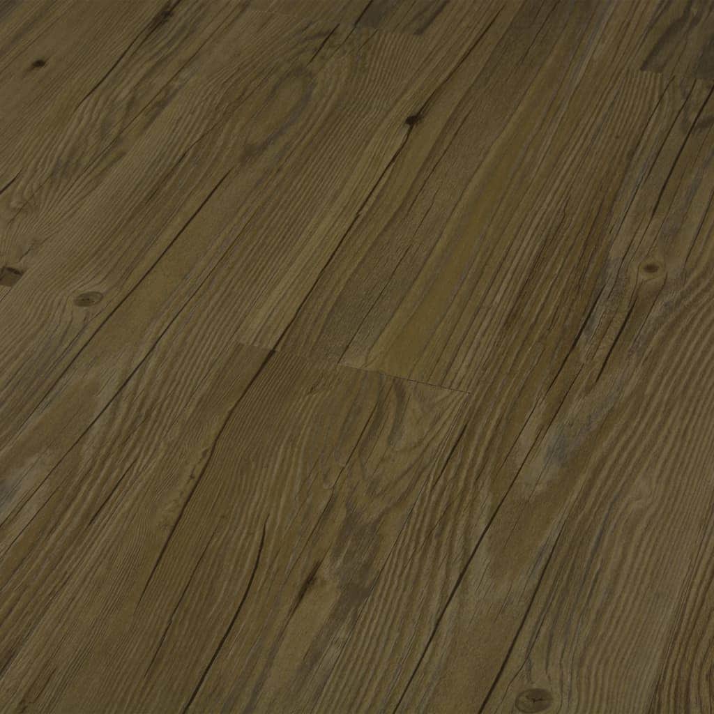 Self-adhesive Flooring Planks 4.46 mÂ² 3 mm PVC Brown