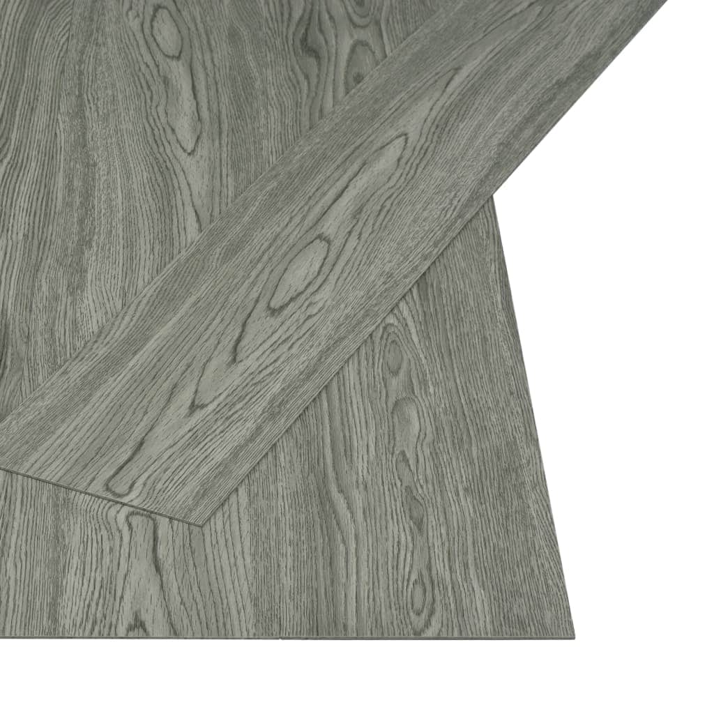 Self-adhesive Flooring Planks 4.46 mÂ² 3 mm PVC Grey