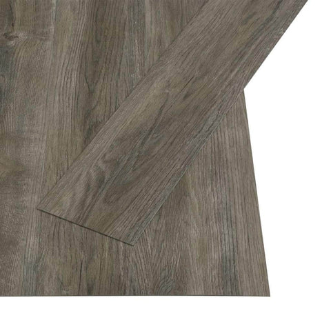 Self-adhesive Flooring Planks 4.46 mÂ² 3 mm PVC Grey and Brown
