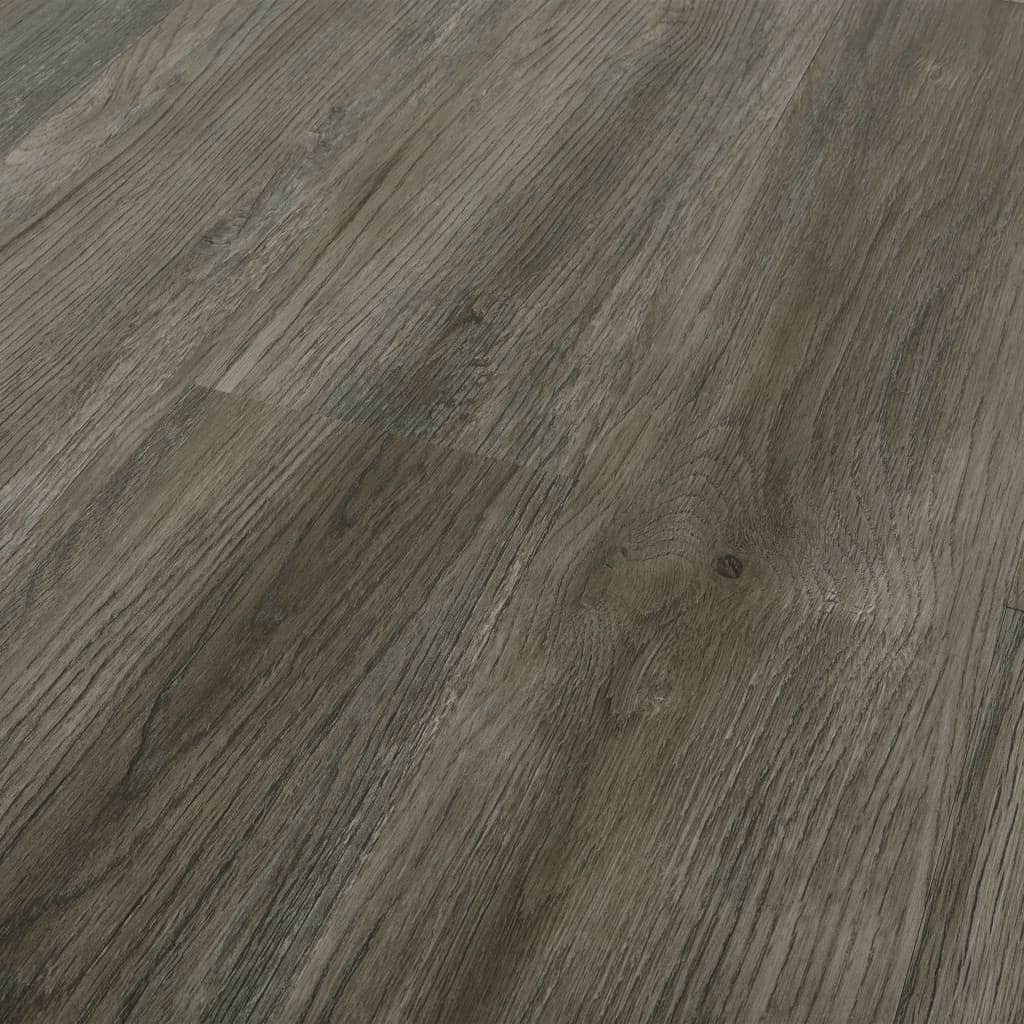 Self-adhesive Flooring Planks 4.46 mÂ² 3 mm PVC Grey and Brown