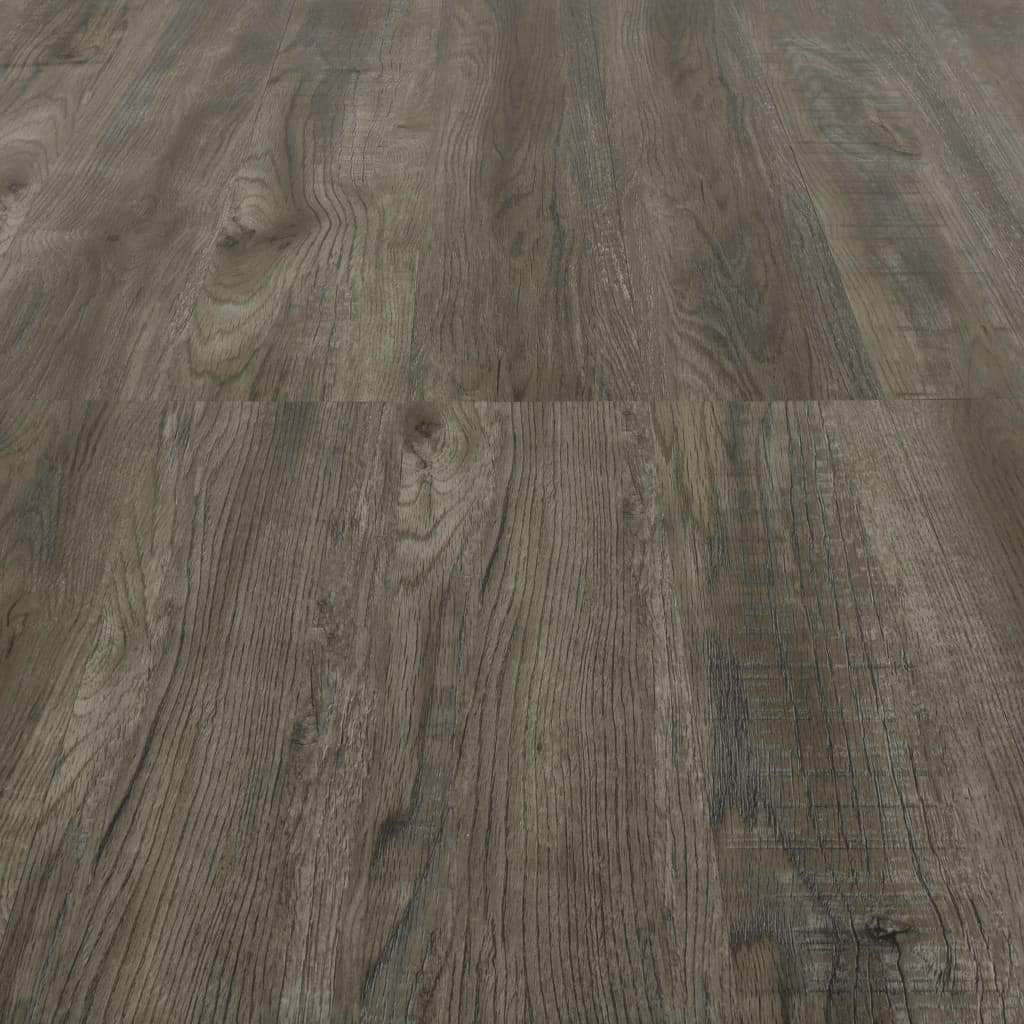 Self-adhesive Flooring Planks 4.46 mÂ² 3 mm PVC Grey and Brown