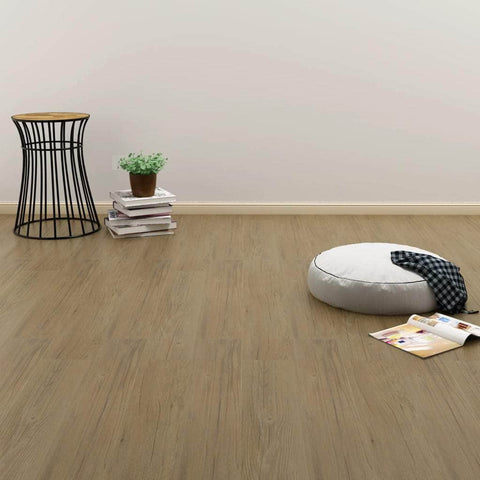 Self-adhesive Flooring Planks 4.46 mÂ² 3 mm PVC Natural Brown