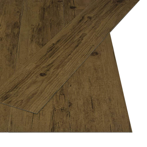 Self-adhesive Flooring Planks 4.46 mÂ² 3 mm PVC Natural Brown