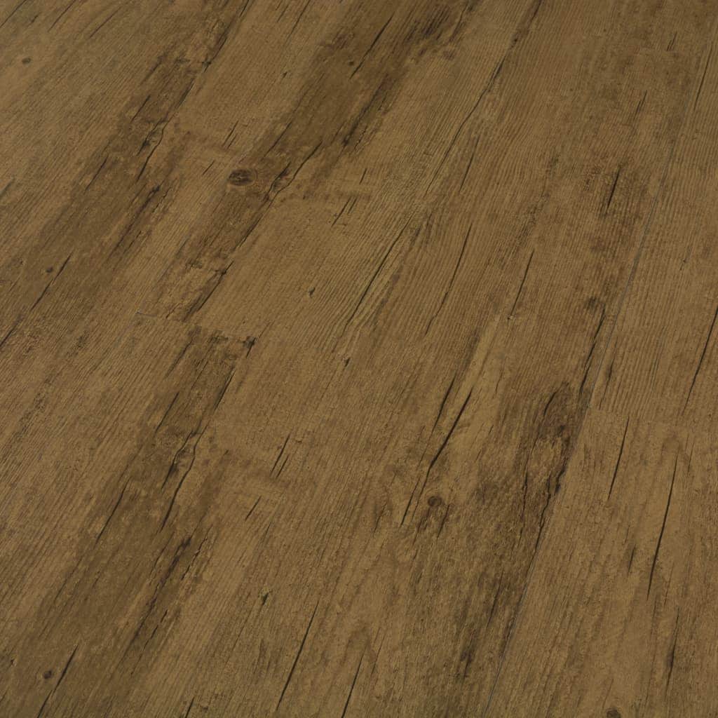 Self-adhesive Flooring Planks 4.46 mÂ² 3 mm PVC Natural Brown