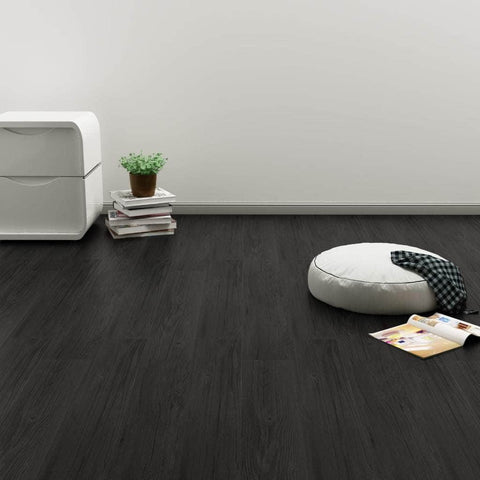 Self-adhesive Flooring Planks 4.46 mÂ² 3 mm PVC Oak Anthracite