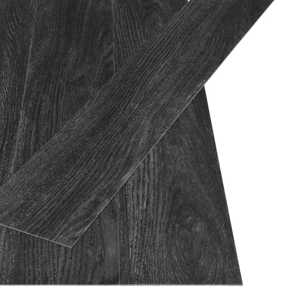 Self-adhesive Flooring Planks 4.46 mÂ² 3 mm PVC Oak Anthracite