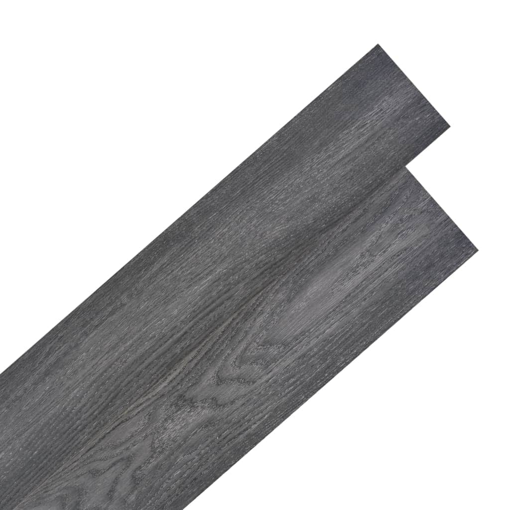 Self-adhesive PVC Flooring Planks 5.02 mÂ² 2 mm Black and White