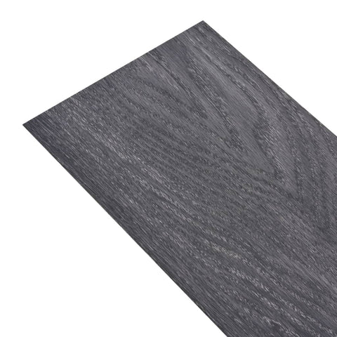 Self-adhesive PVC Flooring Planks 5.02 mÂ² 2 mm Black and White
