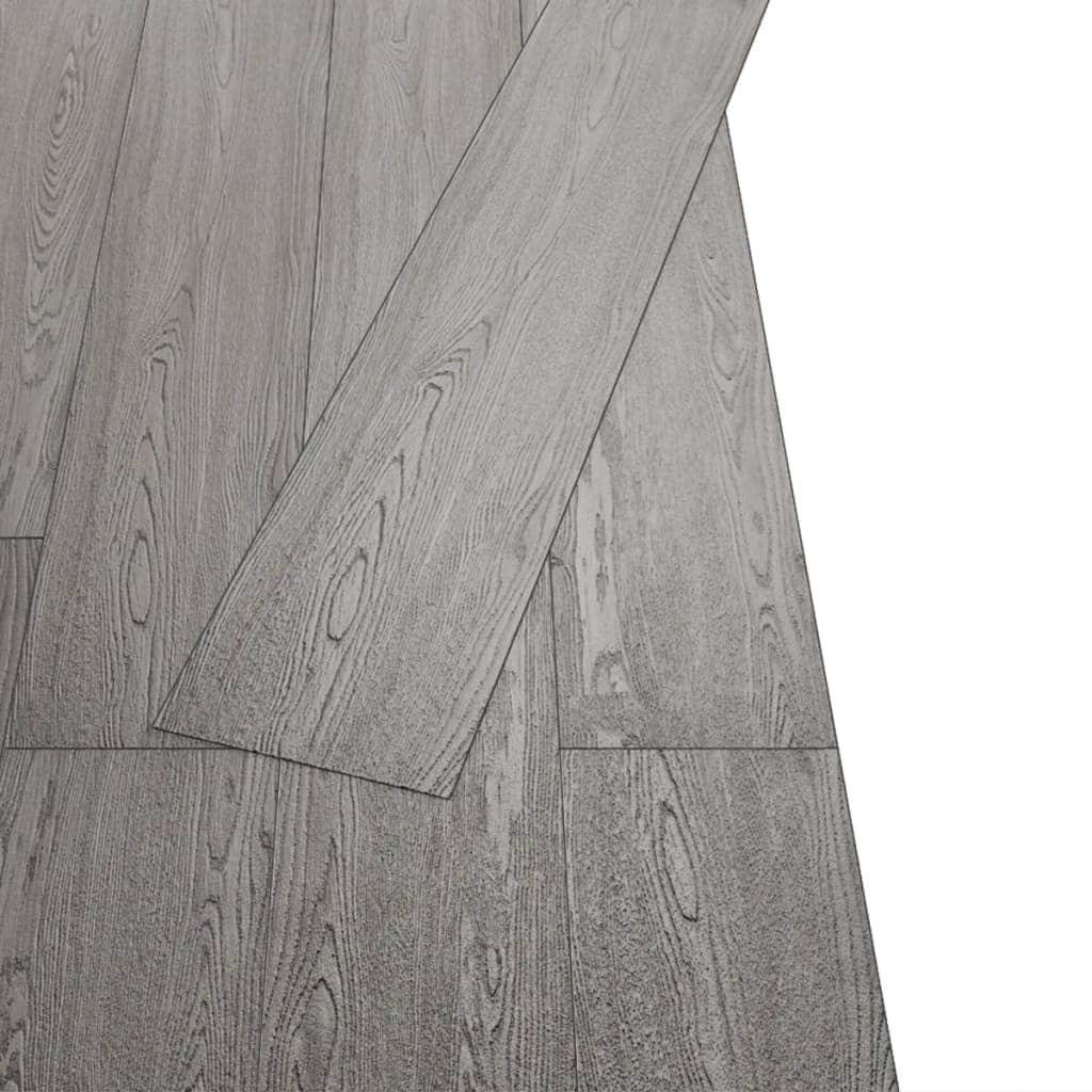 Self-adhesive PVC Flooring Planks 5.02 mÂ² 2 mm Dark Grey