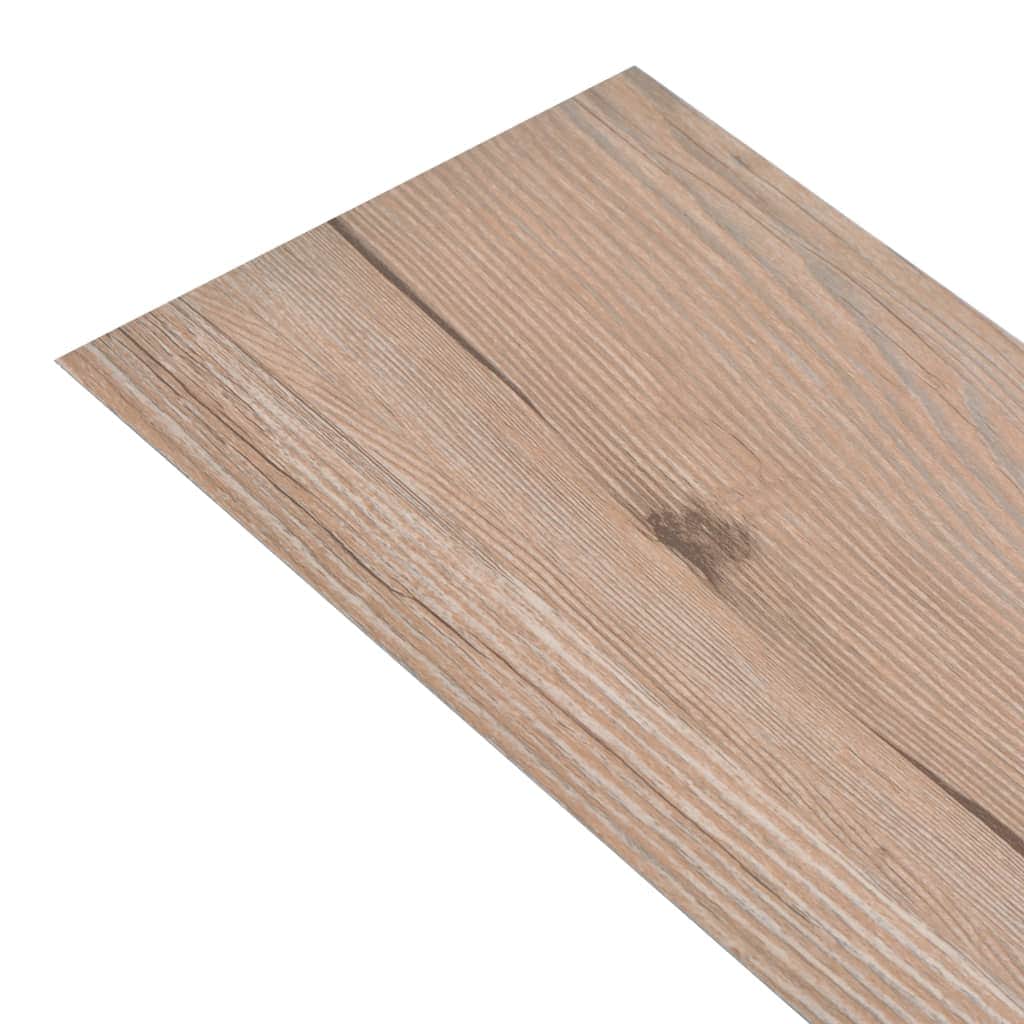 Self-adhesive PVC Flooring Planks 5.02 mÂ² 2 mm Oak Brown
