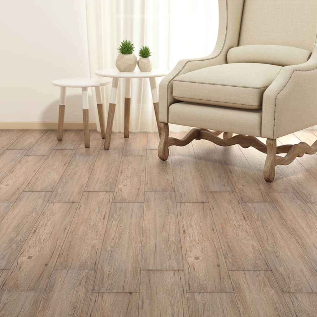 Self-adhesive PVC Flooring Planks 5.02 mÂ² 2 mm Oak Brown