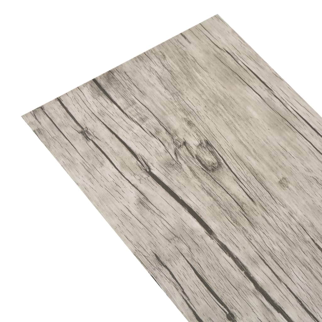 Self-adhesive PVC Flooring Planks 5.02 mÂ² 2 mm Oak Washed