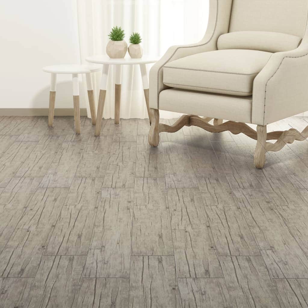 Self-adhesive PVC Flooring Planks 5.02 mÂ² 2 mm Oak Washed
