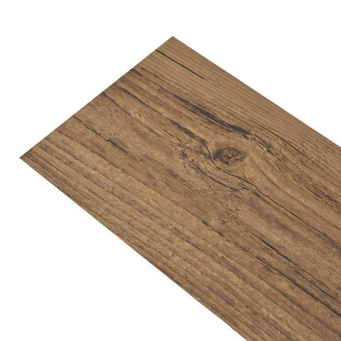 Self-adhesive PVC Flooring Planks 5.02 mÂ²  2 mm Walnut Brown
