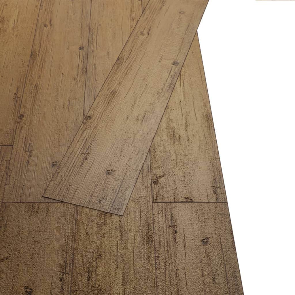 Self-adhesive PVC Flooring Planks 5.02 mÂ²  2 mm Walnut Brown