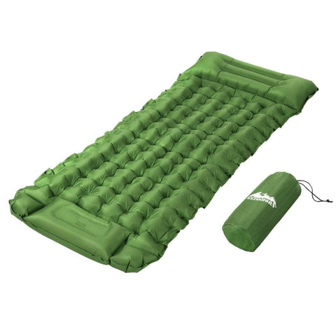 Self Inflating Camping Mattress Single with Pillow