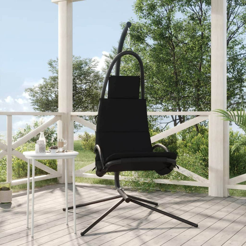 Serene Oasis: Oxford Garden Swing Chair - A Steel-Framed Delight, Steel finish