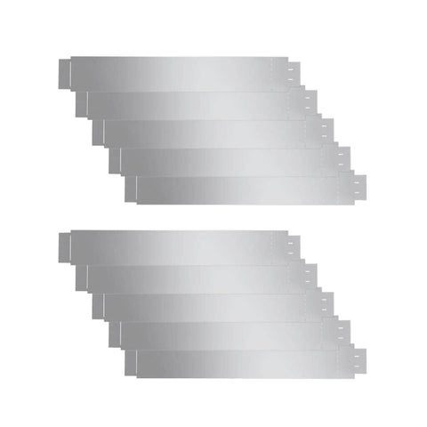 Set of 10 Fleible Lawn Fence Galvanised Steel