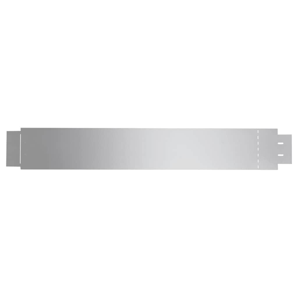 Set of 10 Fleible Lawn Fence Galvanised Steel