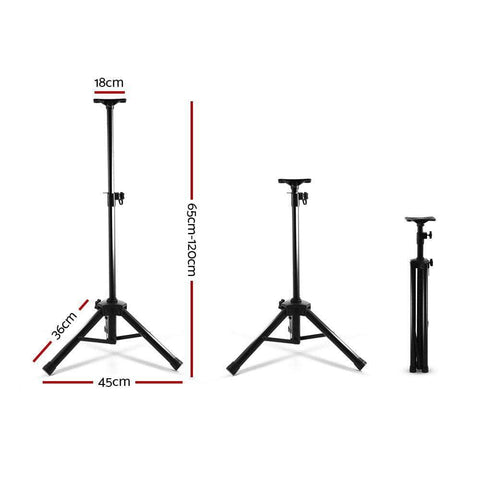 Speaker Stand 65-120Cm Adjustable Height Surround Sound Studio Home 2Pcs