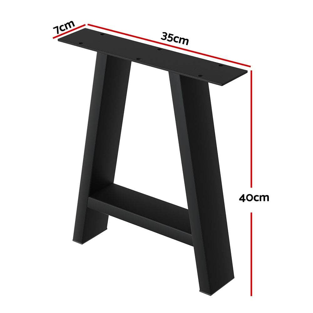 Set of 2 Table Legs Coffee Dining Table Legs DIY Metal Leg 40X30cm