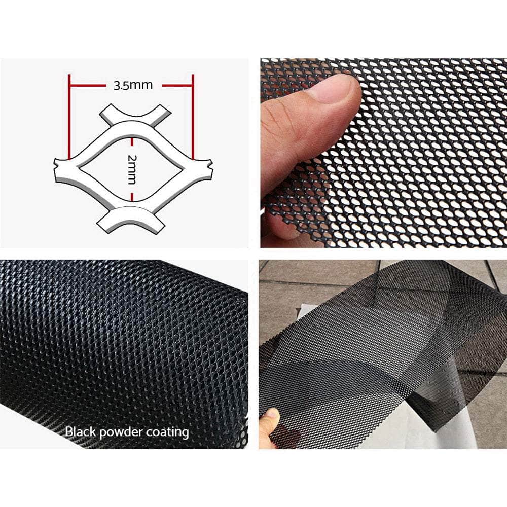 Set of 60 Gutter Guard Guards Aluminium Leaf Mesh 100x20cm Brush 60M
