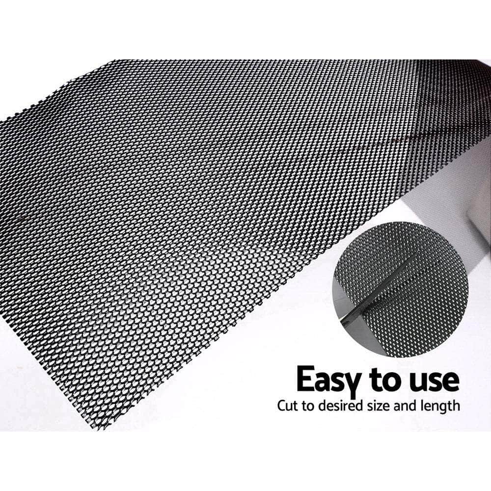 Set of 60 Gutter Guard Guards Aluminium Leaf Mesh 100x20cm Brush 60M