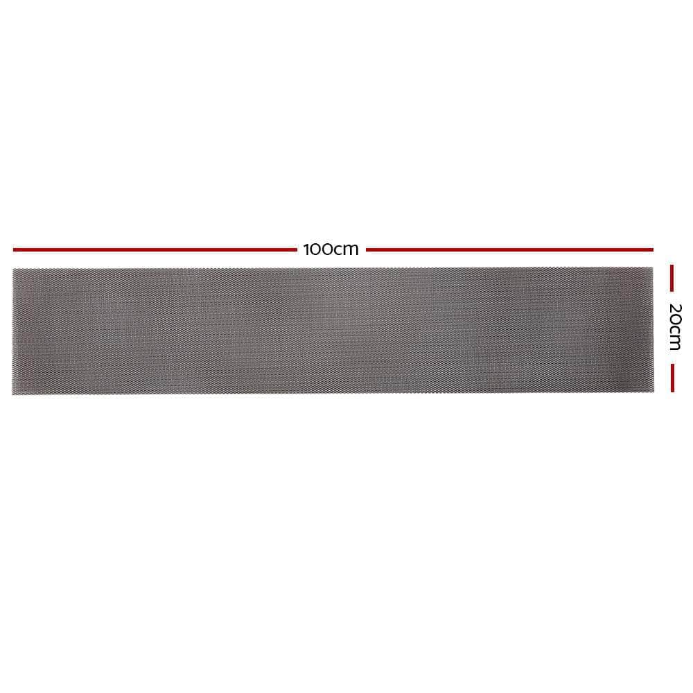 Set of 60 Gutter Guard Guards Aluminium Leaf Mesh 100x20cm Brush 60M