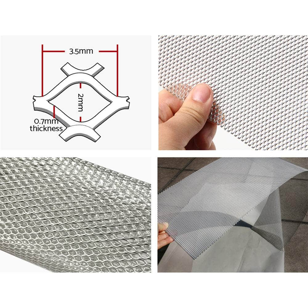 Set of 60 Gutter Guards Aluminium 100x20cm Brush 60M