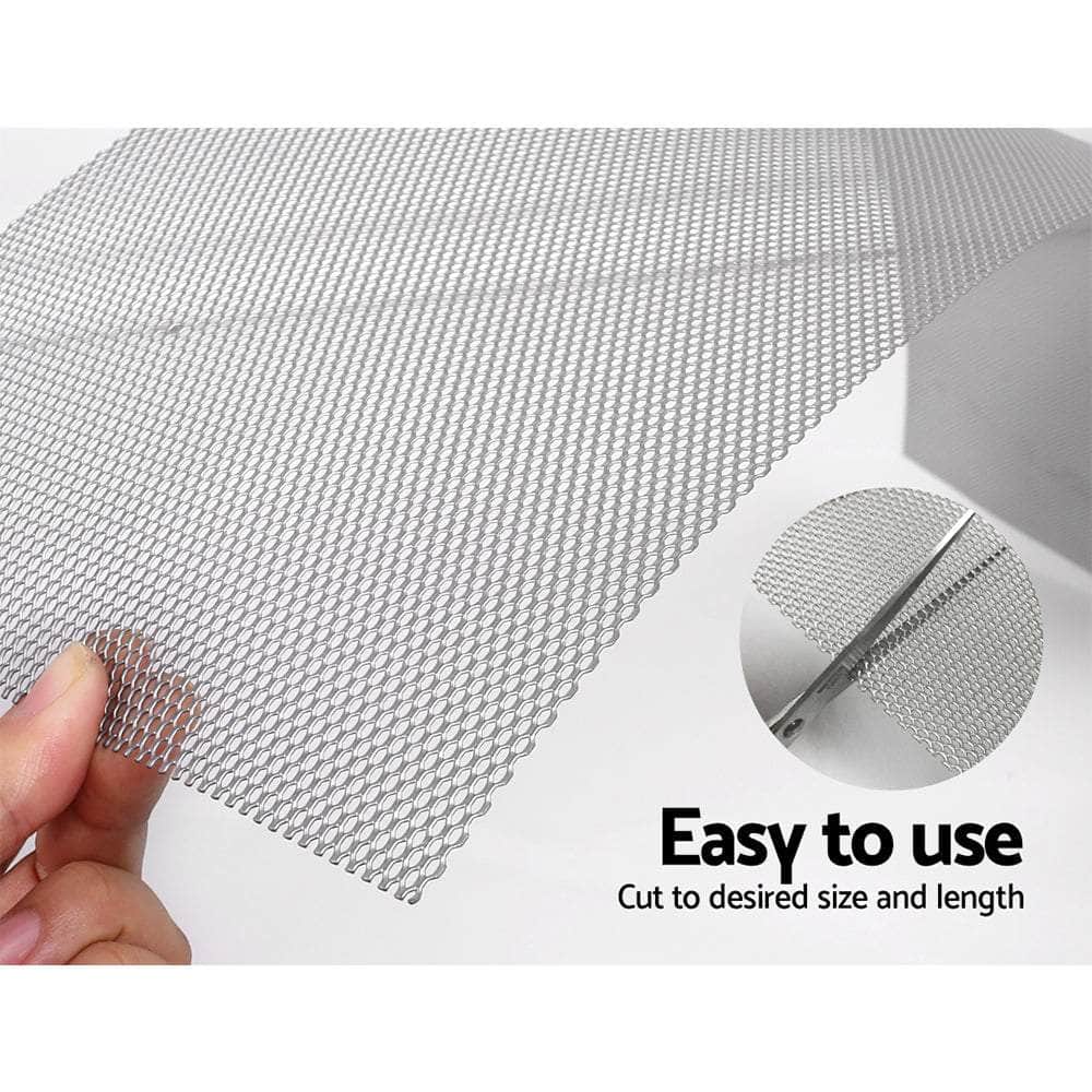 Set of 60 Gutter Guards Aluminium 100x20cm Brush 60M