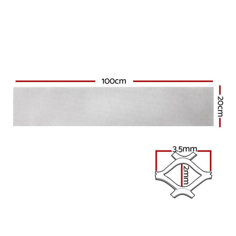 Gutter Guard Aluminium Mesh 60M 100X20Cm Silver